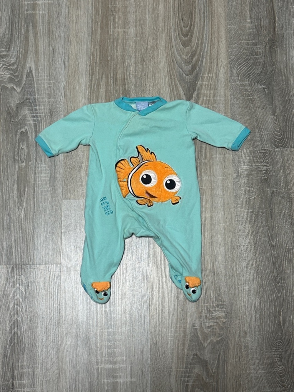 Disney Teal Finding Nemo Footed Sleeper